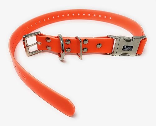 Vista 25 de Sparky Pet Co - Correa de repuesto Apollo ECollar - Collar de perro - Biothane impermeable - Ajustable - Doble hebilla - Cierre de metal rápido