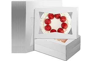 Lincia 30 Pcs 19x14x4 Cake Box: Showcase Your Culinary Creations with Style and Protection