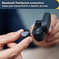 Vista 4 de Jabra Elite 4 True Wireless - Auriculares con cancelación activa de ruido, auriculares Bluetooth discretos y cómodos, compatibles con laptop, iOS