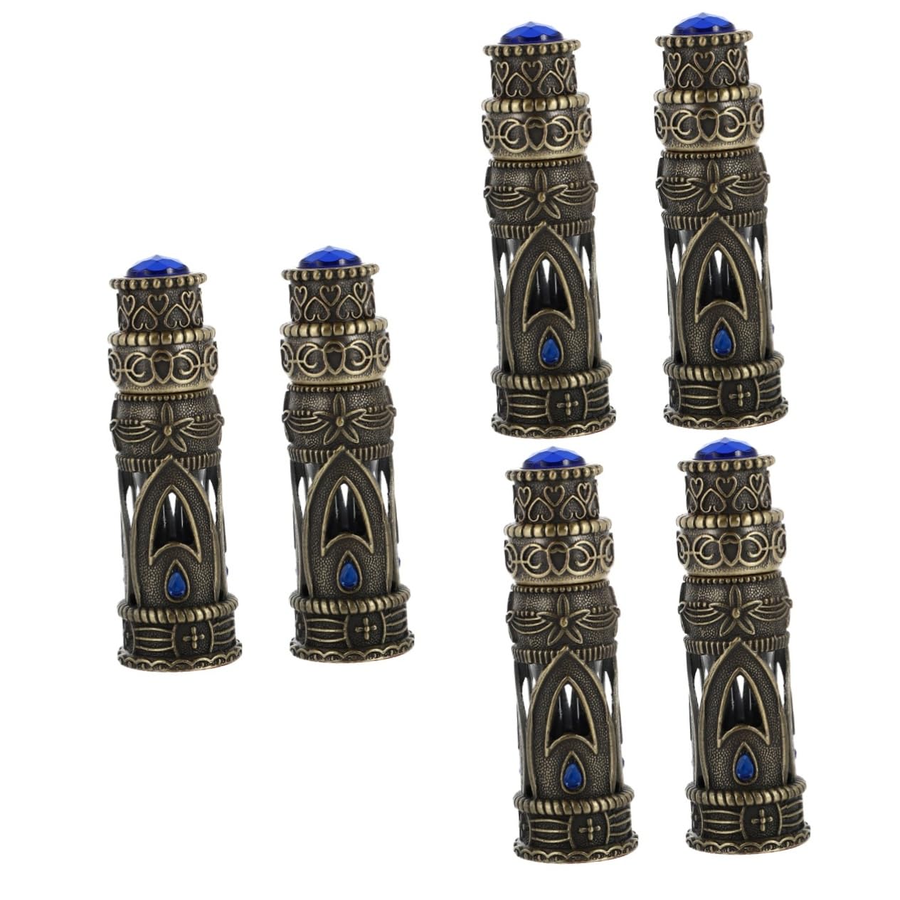 FRCOLOR 6stücke Leere Parfümflaschen Für Essenzen Arabian Style Nachfüllbare Duftflaschen Für Persönliche Düfte Und Pflegeprodukte Leicht Und Tragbar