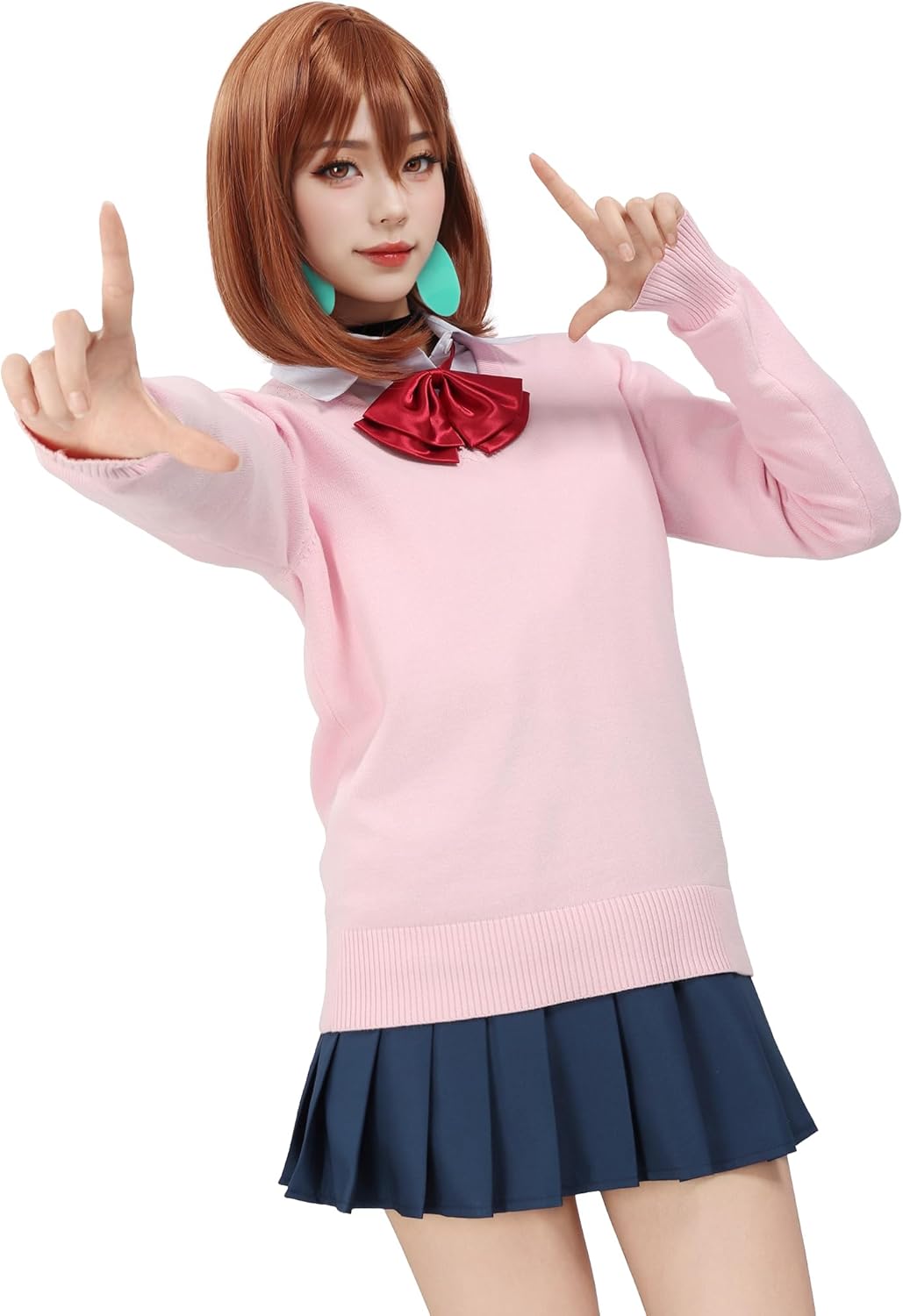 DAZCOS Ayase Cosplay Costume Adults Women US Size Anime Outfit Japanese JK Uniform Suit Dress for Halloween Party