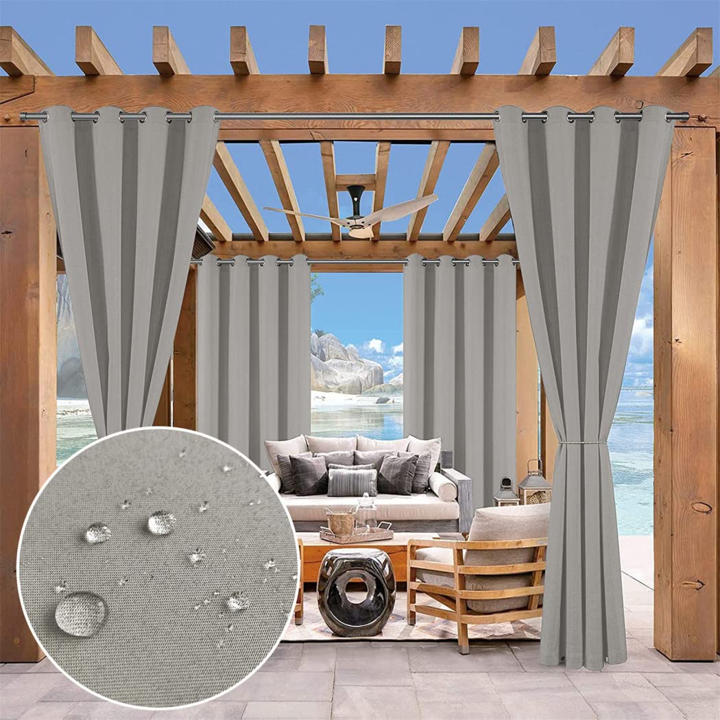Cortina impermeable para cenador exterior toldo de patio jardin resistente viento uv