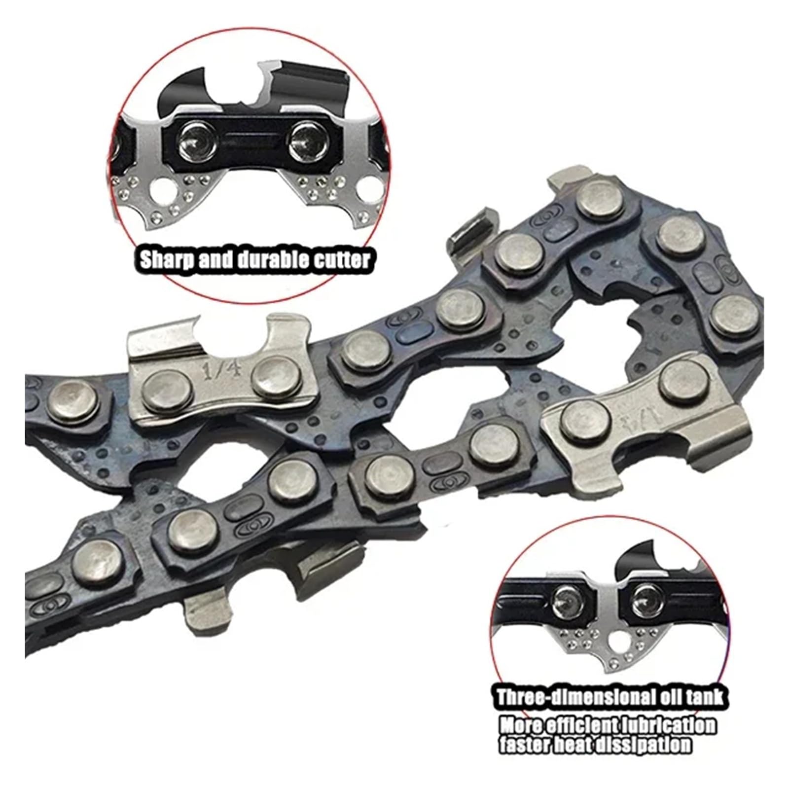 Cadenas de motosierra de acero de 8 pulgadas, barra de motosierra, protector de motosierra, placa guía de accesorios for motosierras eléctricas, accesorios de repuesto de cadena