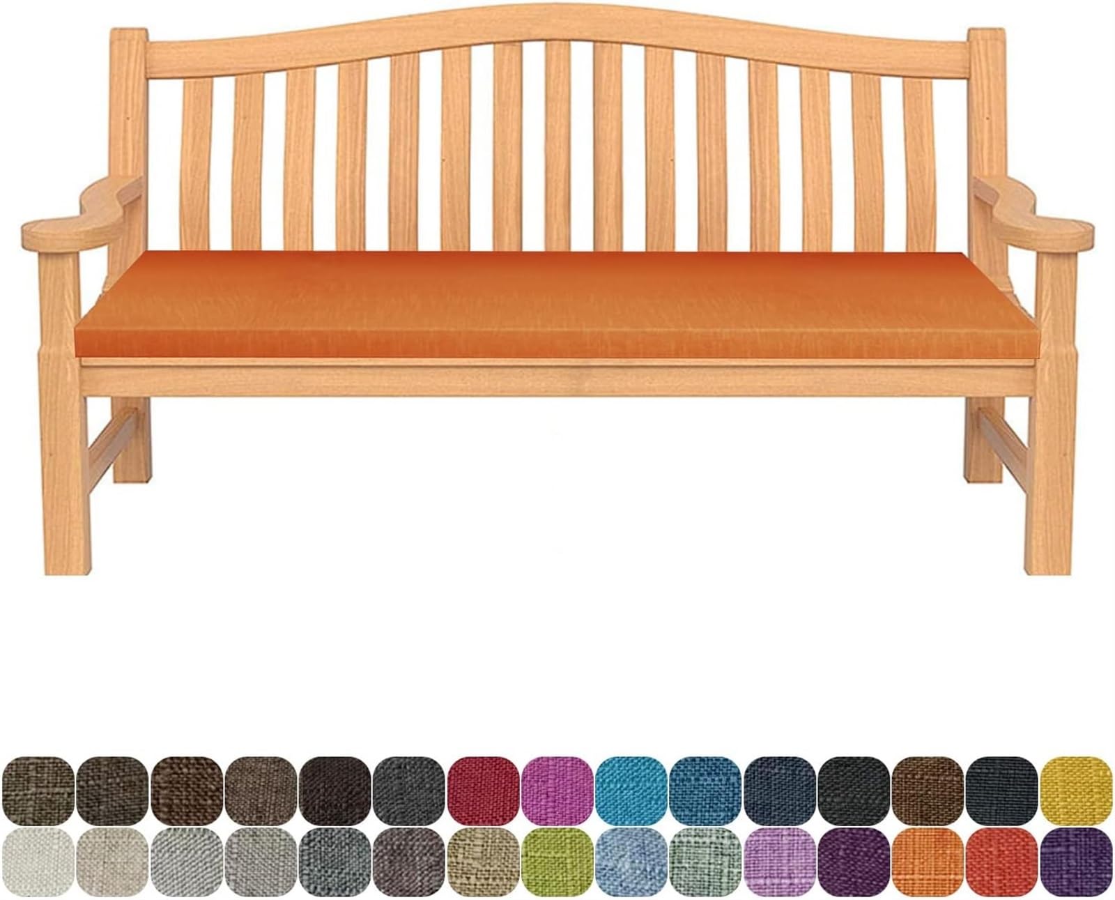 MCOSU Bench Cushion - Outdoor/Indoor Patio Porch Swing Cushions, 48/40/50 x 12/14/16/18 inch Bay Window Seat Furniture Cushion Non-Slip with Zipper (Color : 13#, Size : 51x18x2in)