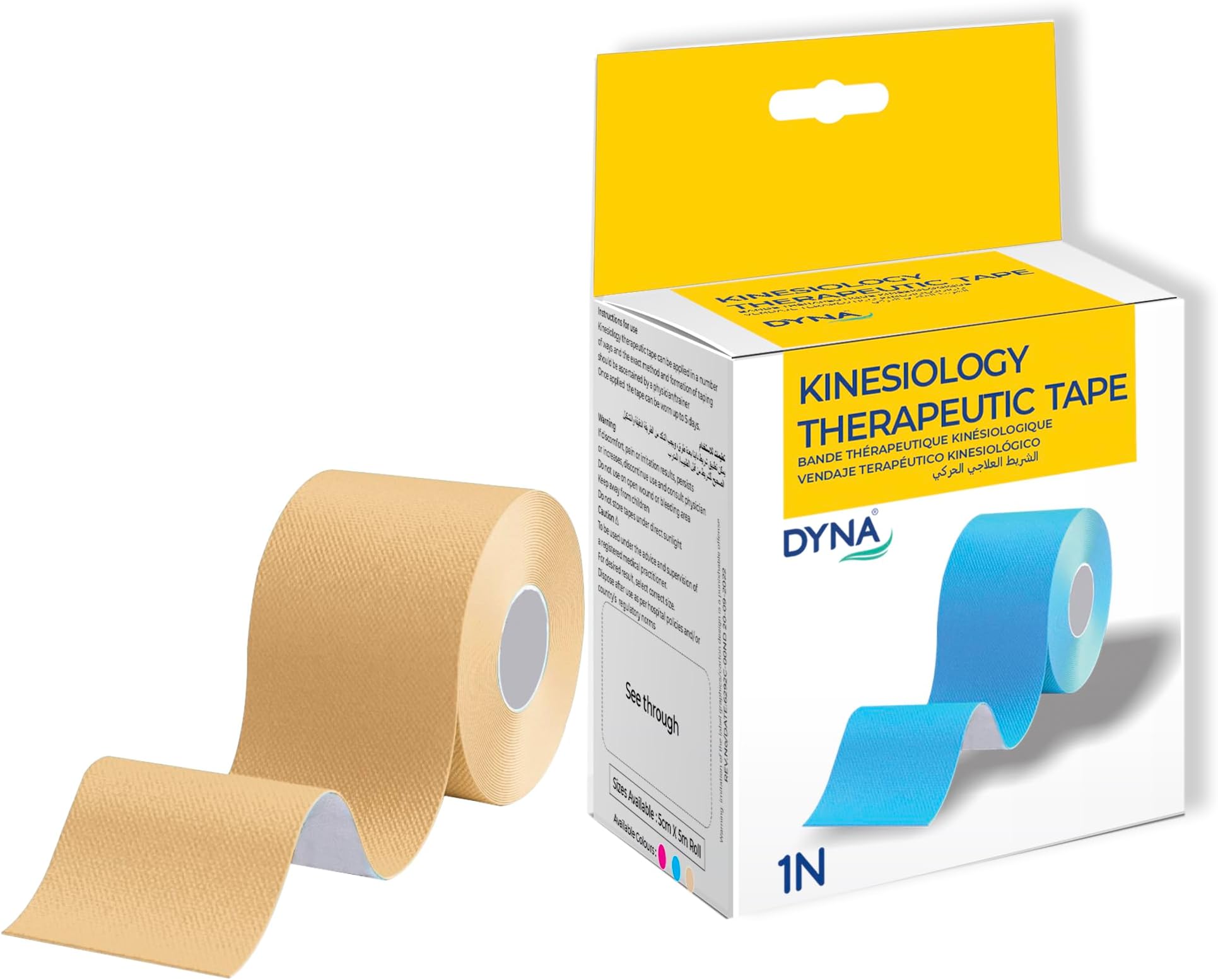 DYNA Kinesiology Therapeutic Tape-5 Mtr Roll (Beige)…