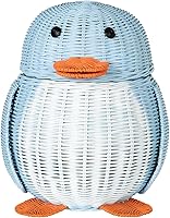 Vista 2 de KOUBOO Wicker Penguin, Multi-Color Storage Basket Blue and White