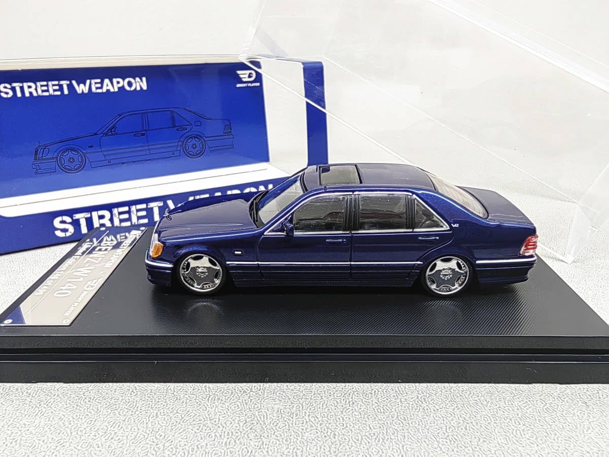 Amazon | SW 1/64 ベンツ S600 W140 青 | ミニカー・ダイキャストカー