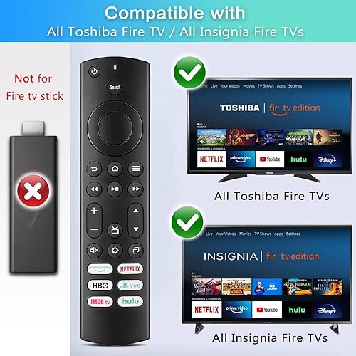 Miniatura 2 de Ajuste remoto universal para todos los televisores inteligentes Insigniaapto para televisores inteligentes Toshiba con 6 teclas de acceso rápido