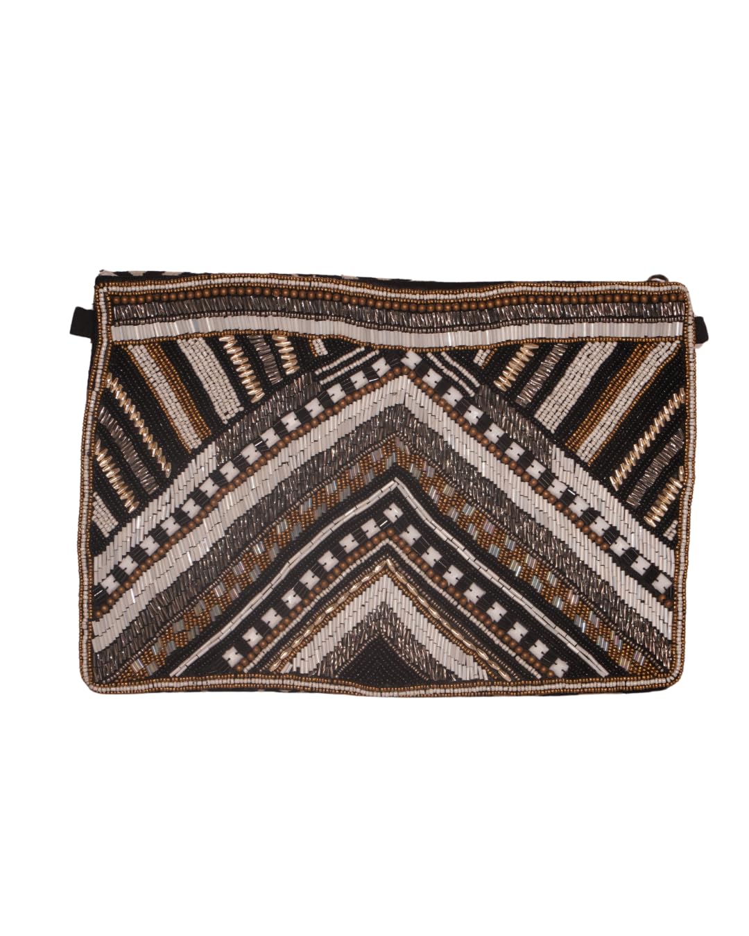 Black & Gold Beaded Evening Clutch-picture-35
