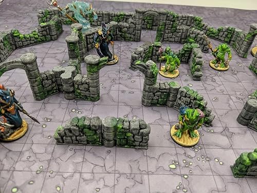 Miniatura 6 de 34 azulejos de mapa de pared con ruinas de mazmorras para terreno DND para terrenos de mazmorras y dragones, D&D, Pathfinder, Warhammer 40k,