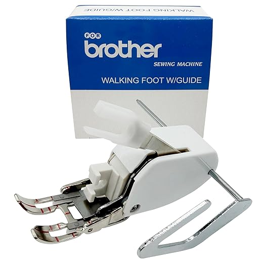 LNKA Sewing Machine Presser Feet Walking Foot for Brother Open Toe Even Feed SA188 W/Guide F033N F033 XC2214002