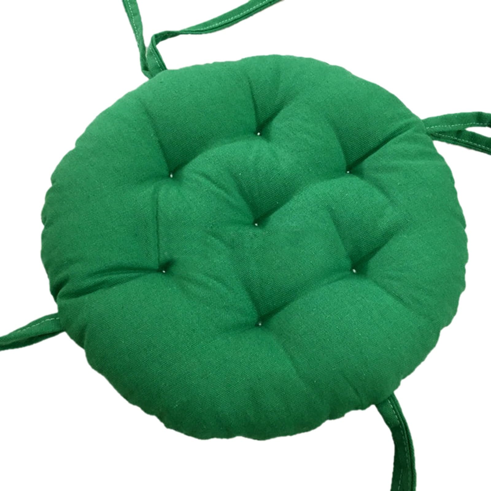 Coussin de chaise de patio vert 40cm galette assise respirante extérieur et intérieur