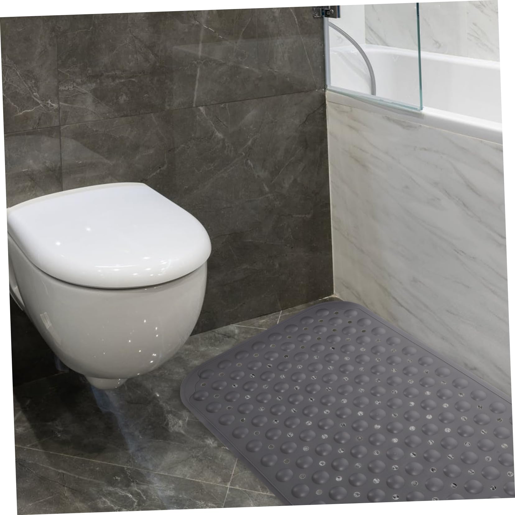 UKCOCO Tapis De Salle De Bain Antidérapant Coussin De Douche Tapis Entrée pour Maison Design Simple Et Épuré Facile à Entretenir