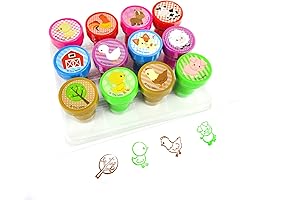 TINYMILLS 12 Pcs Animal Stampers for Kids