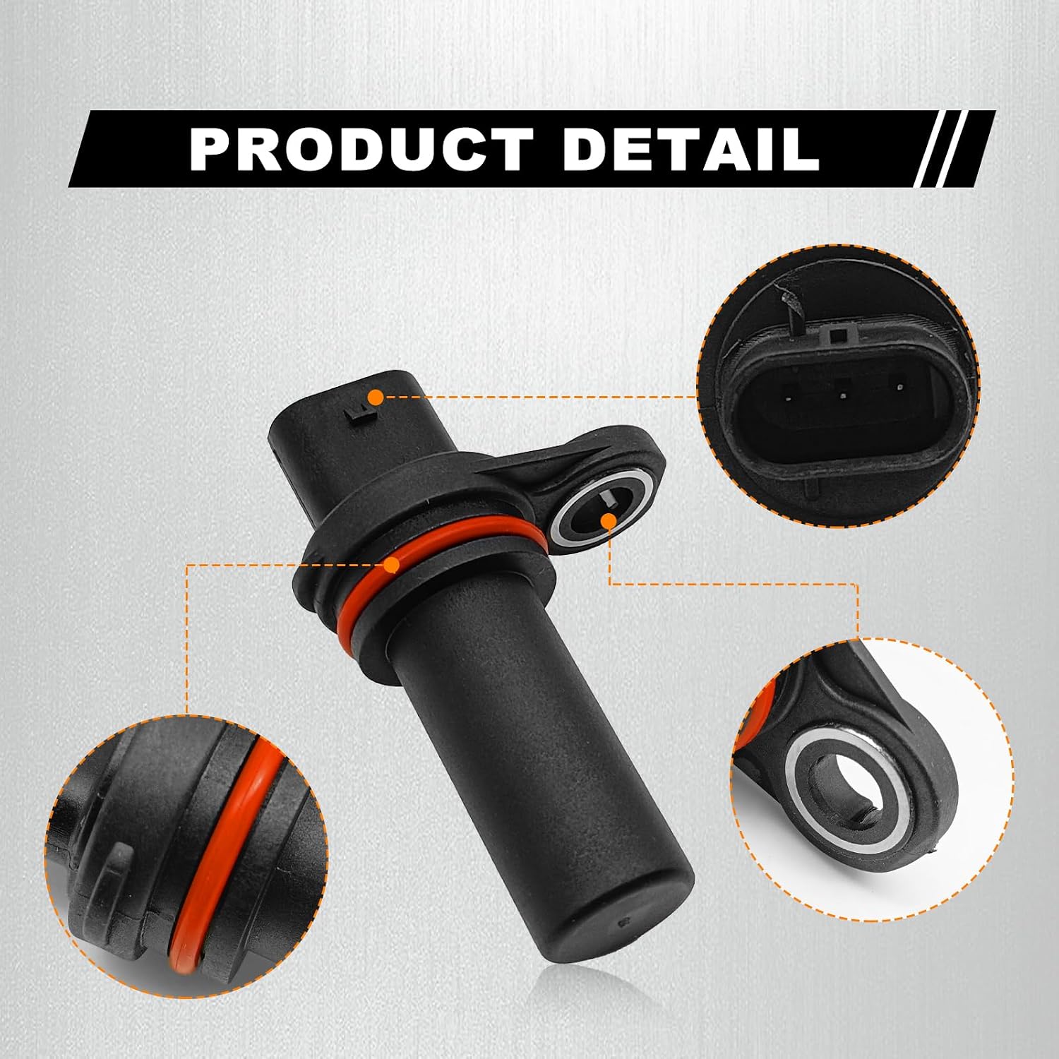 Engine Crankshaft Position Sensor, Crank Engine Sensor Compatible with Chrysler 200 Sebring Dodge Caliber Avenger Journey Ram 1500 Viper V10 Compass Patriot 5033307AA 5033307AC