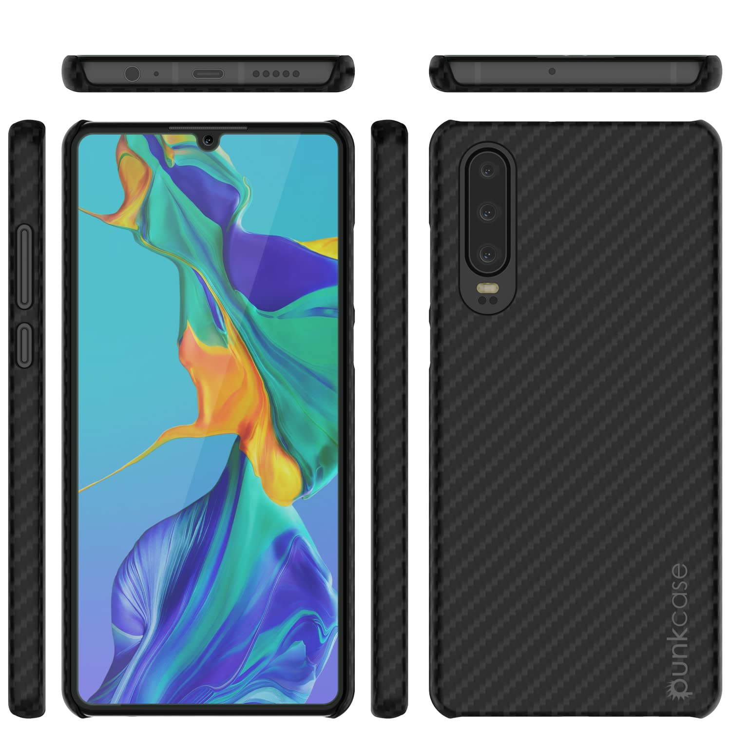 PunkCase Custodia per P30 Pro [serie CarbonShield] protettiva e ultra