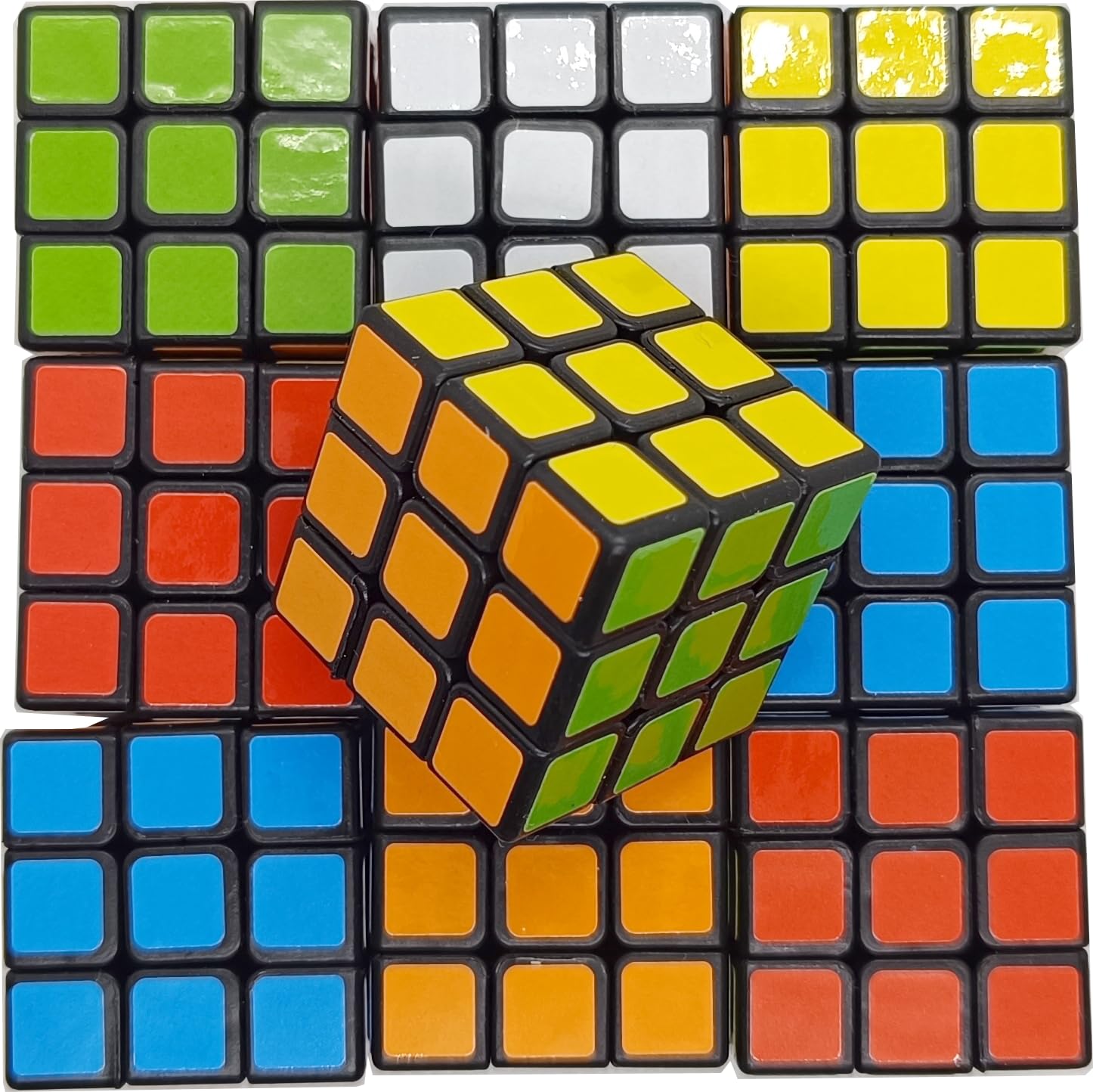 24 Mini Cubos Mágicos (3x3cm) – Detalles para Cumpleaños Niños, Relleno para Piñata Infantil, Juguetes para Regalos, Sorpresas para Bolsas de Fiesta, Recuerdos, Detallitos, Fiestas Infantiles