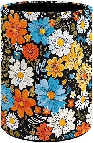 Miniatura 5 de BIGCARJOB Portalápices con estampado de mariposas azules para escritorio, caja de almacenamiento para brochas de maquillaje, organizador de