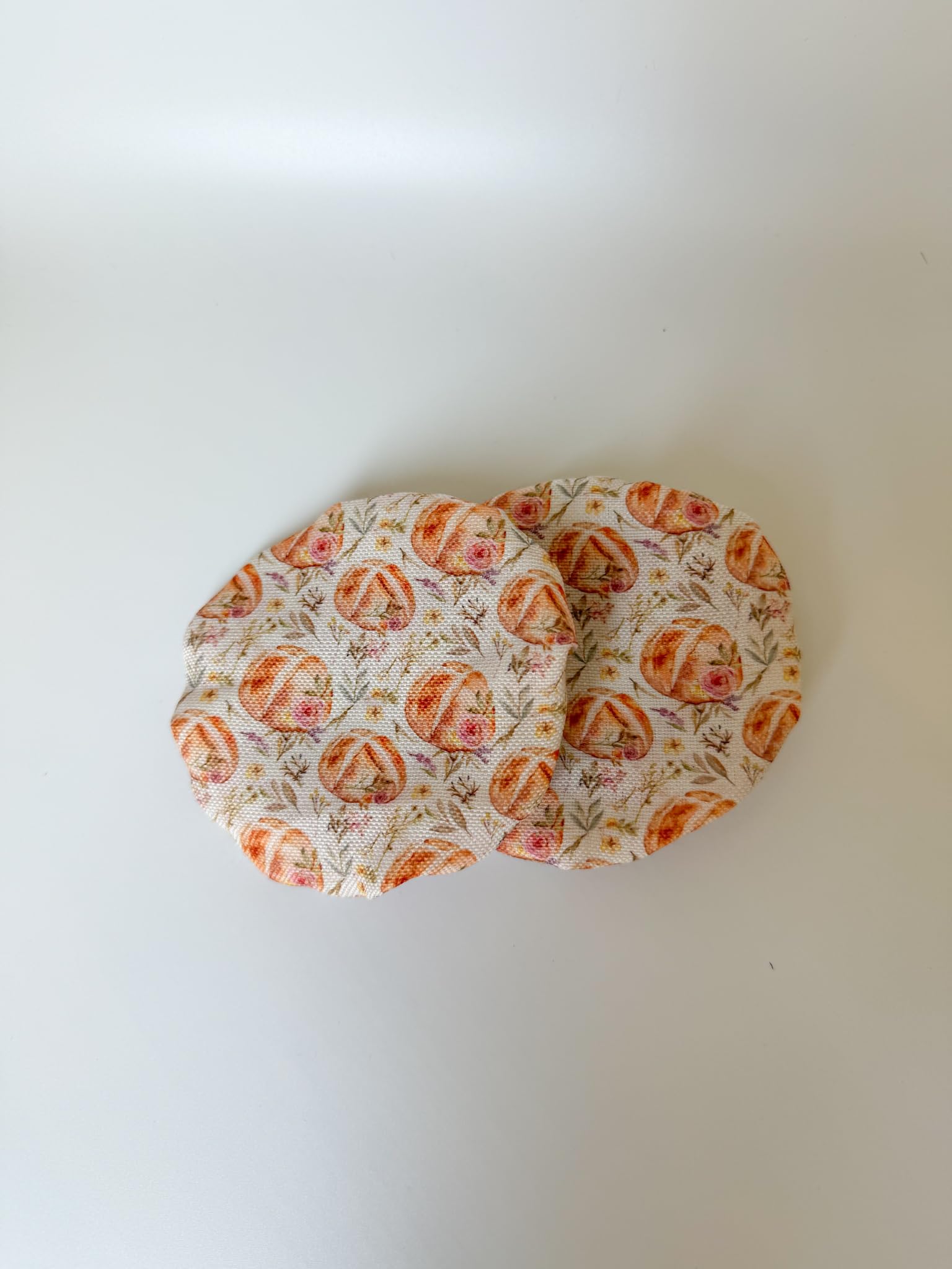 Fabric Jar Covers (Set of 2) Vintage Floral | Cute Baking Gift | 100% Cotton | Washable | Bread Proofing | Kitchen Food Storage Gifting | Starter Cover Lid Kit