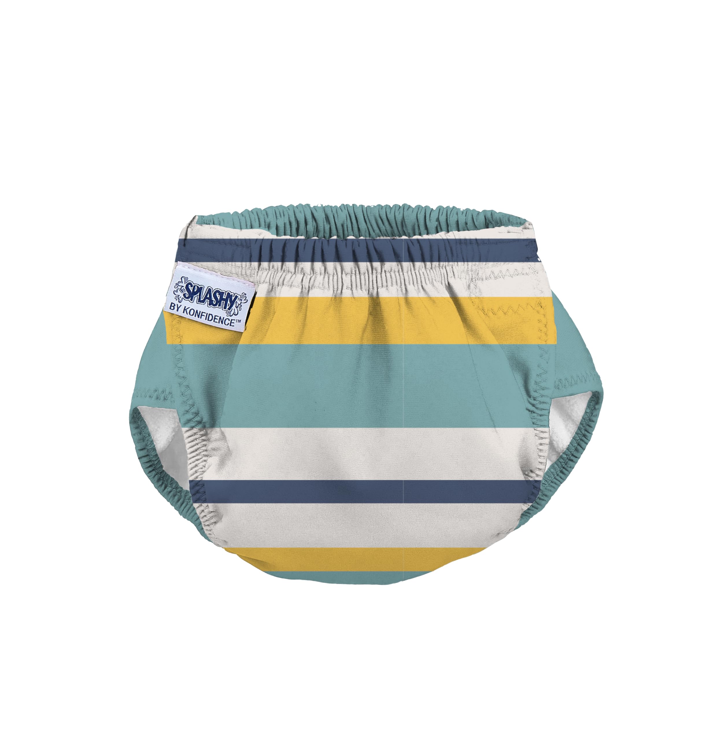 Konfidence Splashy AquaNappy - Our Reusable Eco-Friendly One Size Fits All Swim Nappy Made with Recycled Plastics up to 30 Months - Easy to Clean & Machine Washable (Gelato Mint)