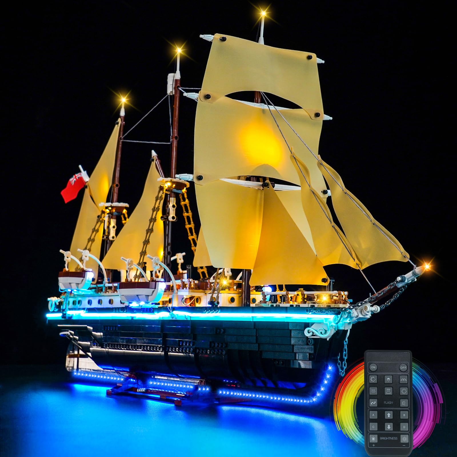 BRICKSHINING LED Lighting Compatible with Lego The Endurance Ship 10335, Light Kit Compatible with Lego 10335, Giving Light to Model, NOT Included The Model Set(RC Version)