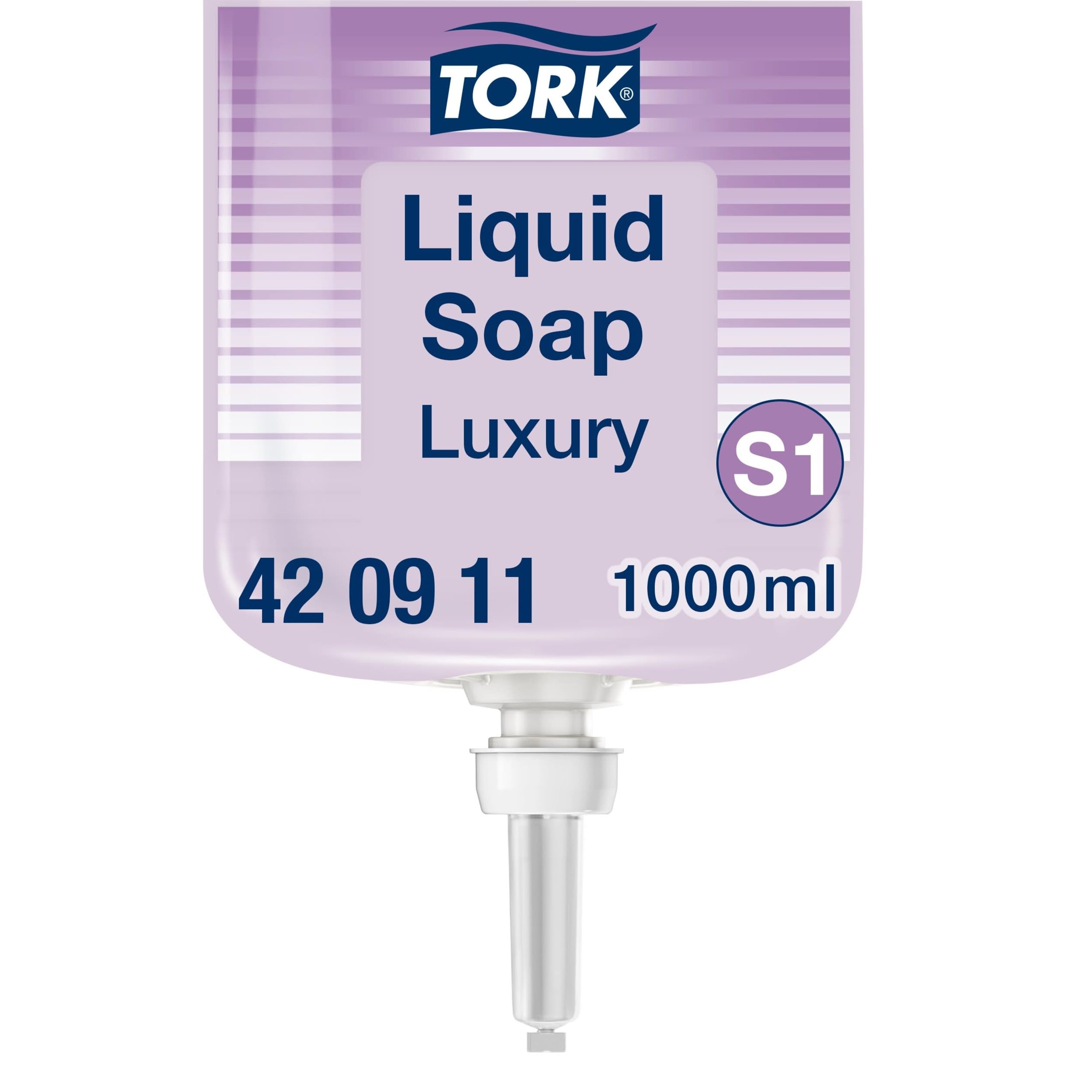 Tork Luksusowe Mydło w Płynie S1, Zapach Kwiatowy, 6 x 1000 ml, 420911