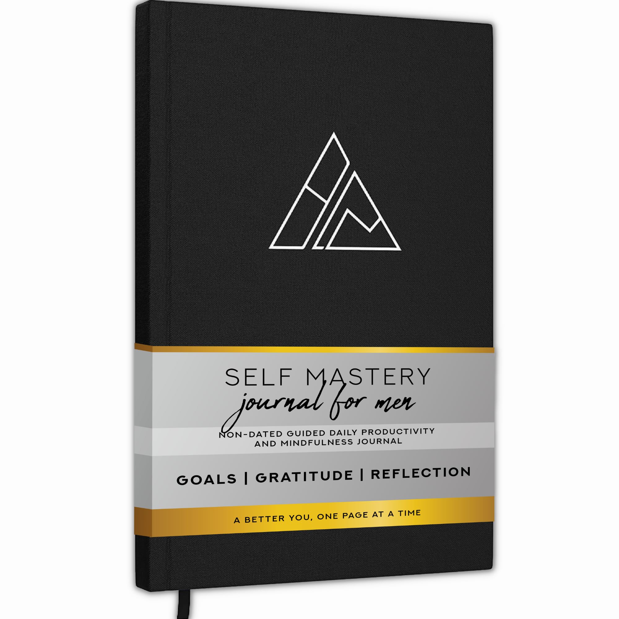 Realizations Self-Mastery Journal for Men - Daily Productivity for Happiness, Gratitude, Mindfulness, Self Care & Reflection – Goal/Guided Journal for Men & Women – Inspirational