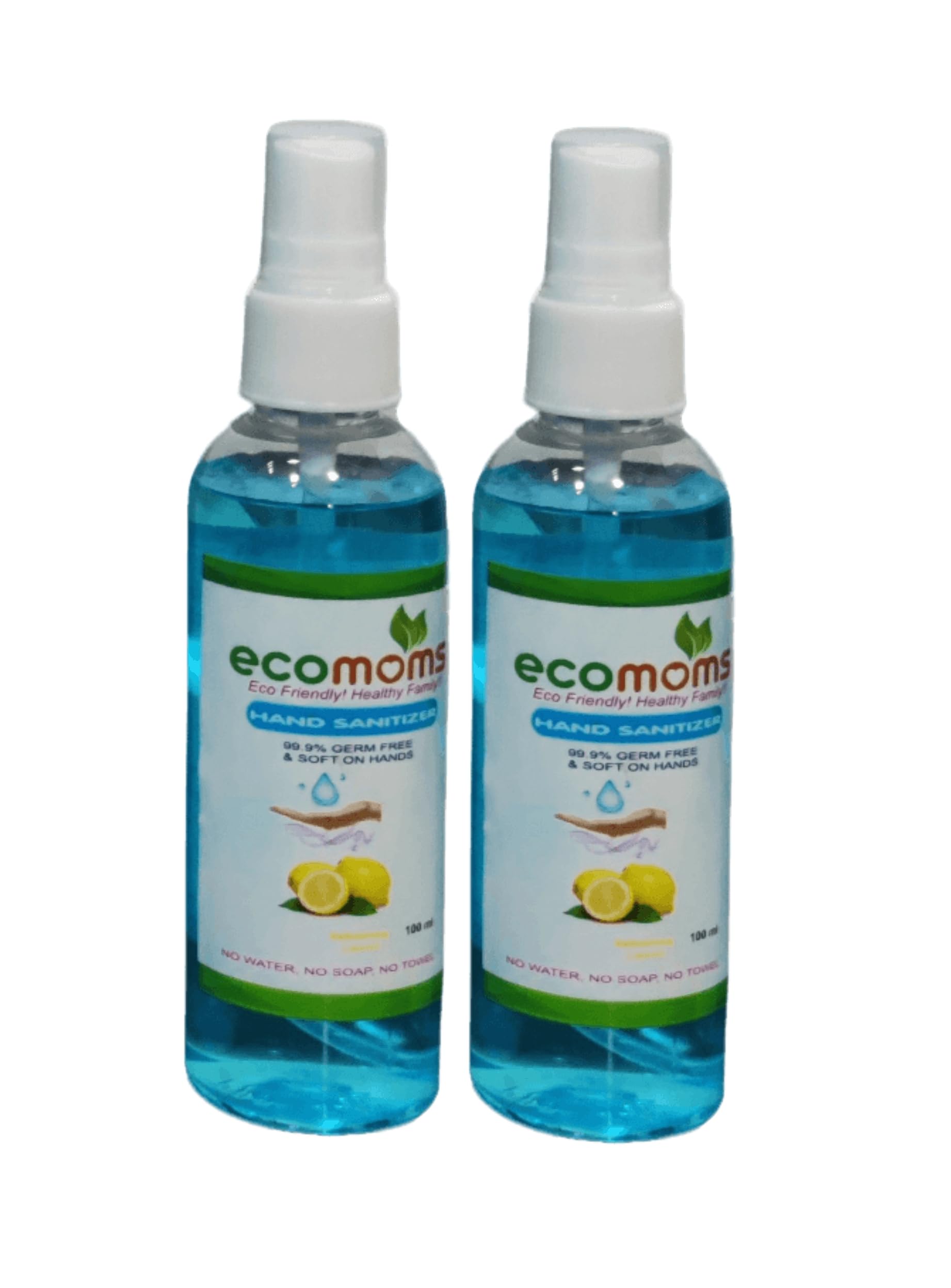 Ecomoms Hand Sanitizer Spray 100ml 99.99% Effective Against Germs -75% Alcohol | Skin Friendly and Safe for Kids | Instant Germ-Free Protection (100ml, Pack of 2) (B0DBLS5JTR) Amazon Price History, Amazon Price Tracker