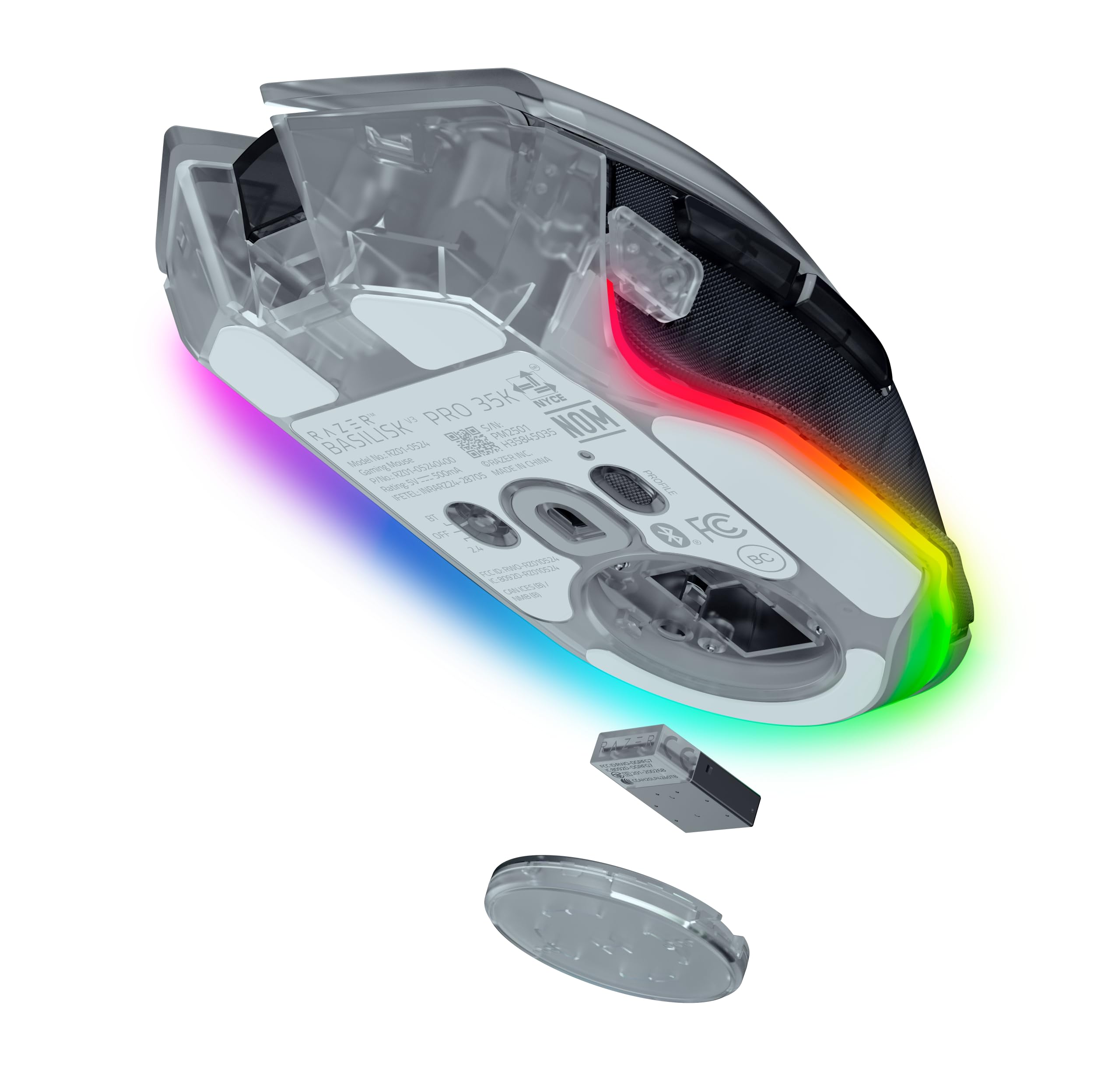 Razer Basilisk V3 Pro 35K - Phantom White Ed. : Amazon.co.za