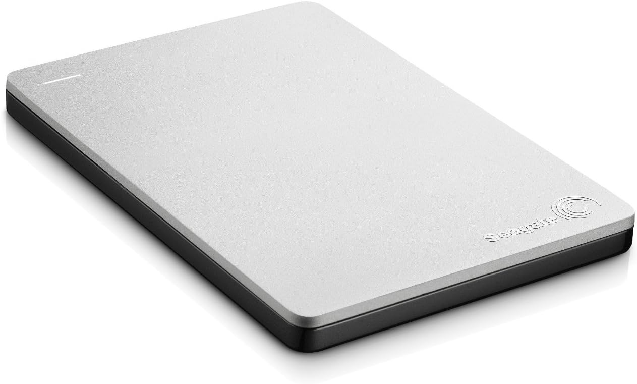 Seagate Backup Plus Slim 1TB Portable External Hard Drive for Mac with Mobile Device Backup USB 3.0 (Renewed)