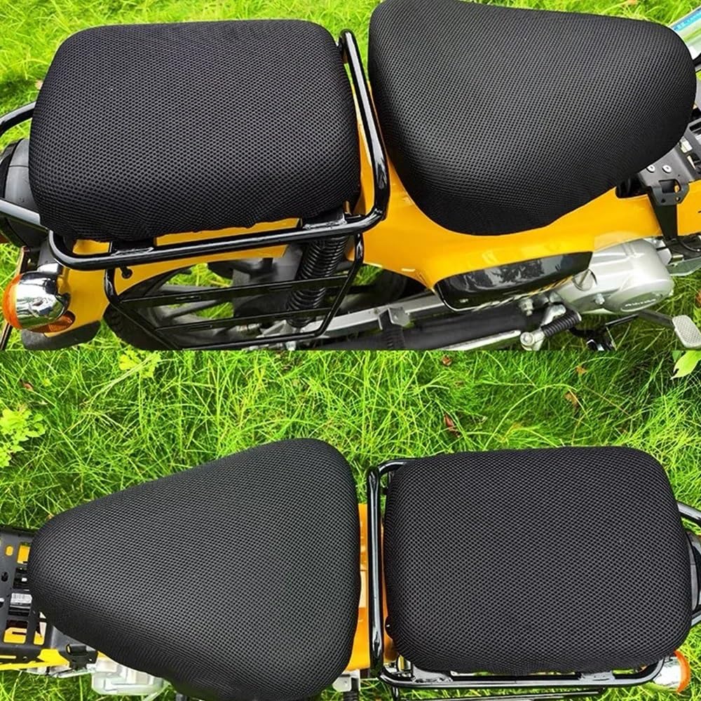 Telo per sella moto pratico Fodera per cuscino per sedile moto per fodera per isolante con protezione in rete per CC110 Protezione per coprisella con