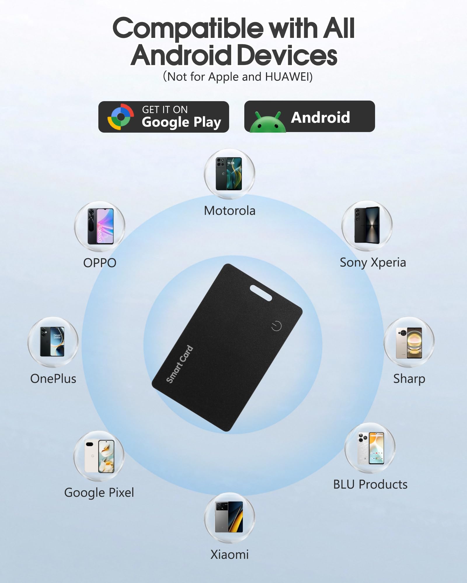 Wallet Tracker Card for Android,Rechargeable Wallet Finder Smart Tag, Tracker Tag and Light Smart Card IP68 Waterproof GPS Trackers Item Locator Tracking Device for Find Hub App(Android Only)