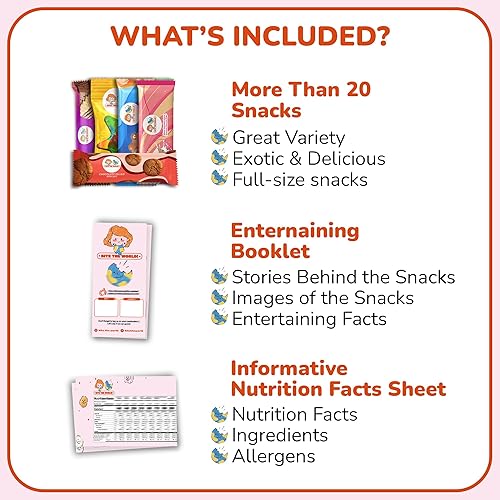 Miniatura 2 de Maxi International Snack Box de todo el mundo  Variedad de sabrosos y únicos Munchies, dulces y dulces extranjeros  21 paquetes de tamaño completo