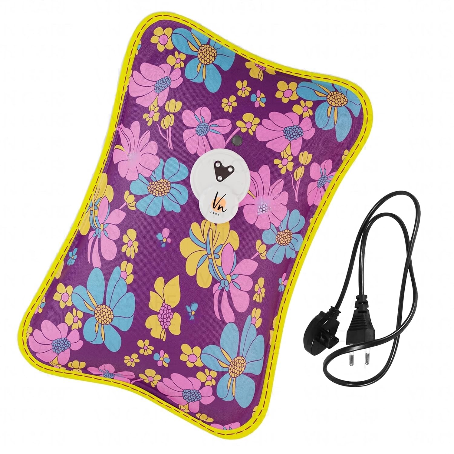 Hot Water Bag Electric Heating Pad for Pain Relief, Multicolor, 8 cm (L) x 4 cm (W) x 2 cm (H), Up to 120 Minutes of Heat