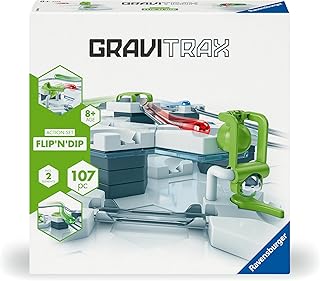 Ravensburger 27485 GraviTrax Flip'n'Dip Action Set, GraviTrax Starter Set, Marble Run and Construction Toy from 8 Years, Can Be Played Alone