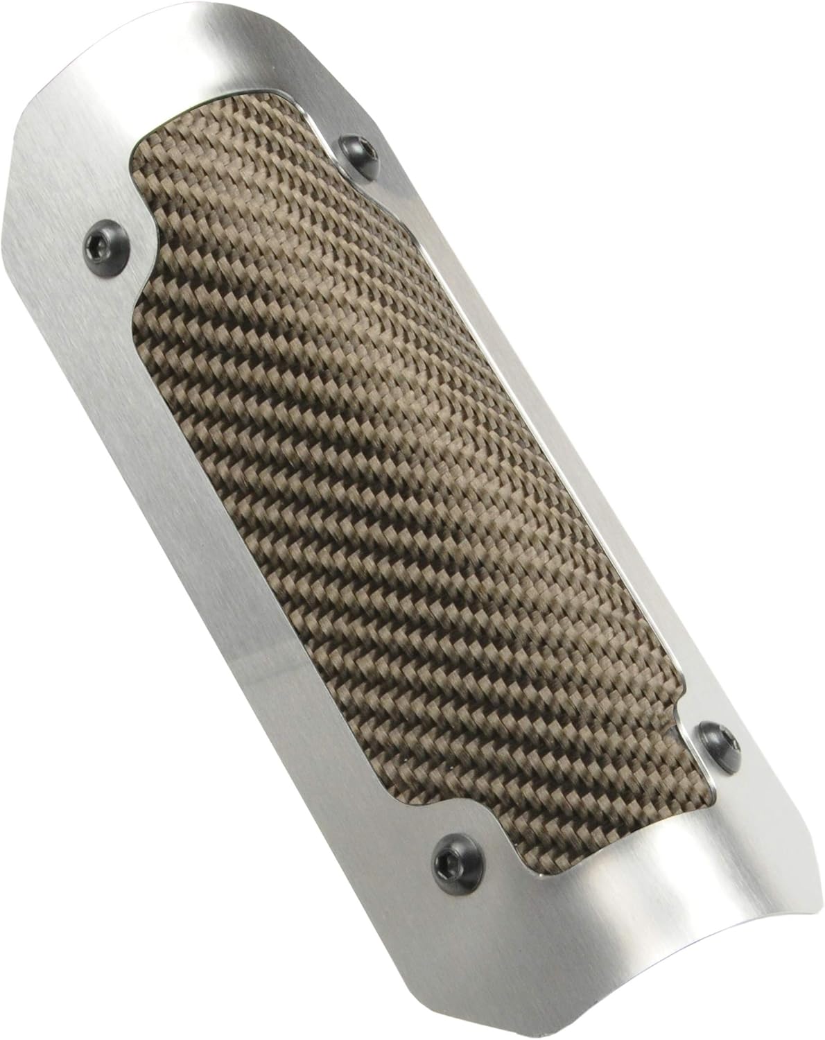 Design Engineering 010900 Flexible Onyx 3.5" x 6.5" Heat Shield with Metal Trim Ring