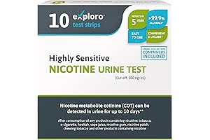 Highly Sensitive Nicotine Test Kit: Accurate Detection of Nicotine Use for Up to 10 Days