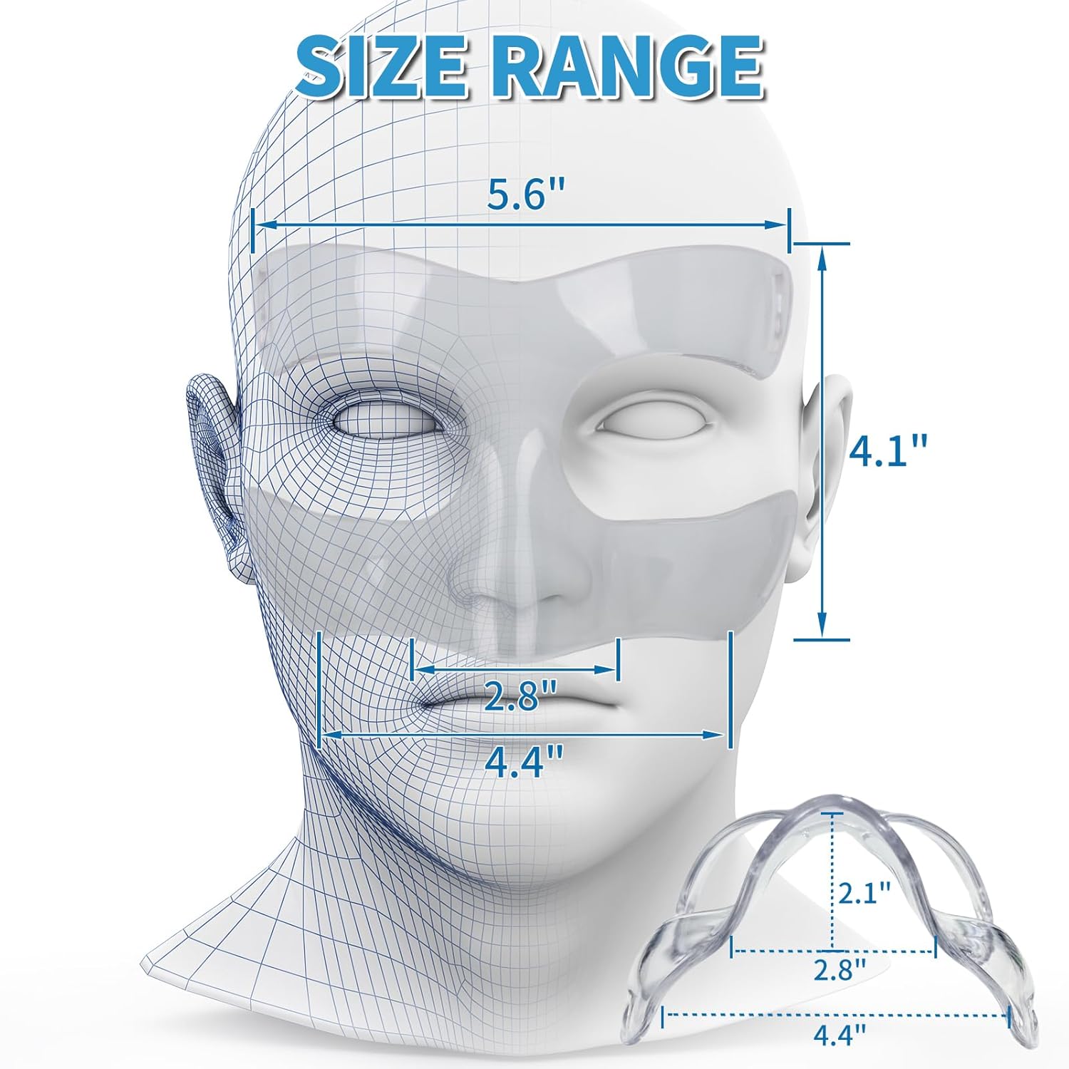 BK01C Nose Guard for Broken Nose and Nose Guard Pad Bundle