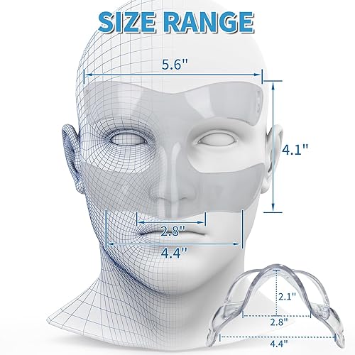 Miniatura 2 de BK01C - Protector de nariz para nariz rota, cubrebocas deportivo con relleno, ajustable, transpirable y transparente para adultos y adolescentes,