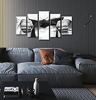Vista 4 de Arte de pared de deportes de karate marcial, póster inspirador de Jiu Jitsu Taekwondo en blanco y negro, impresión en lienzo, decoración de karate
