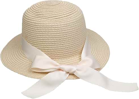 Cappello Di Paglia Donna Tesa Larga Con Fiocco - UPF 50+ Pieghevole, Colore Cachi - Foto 2