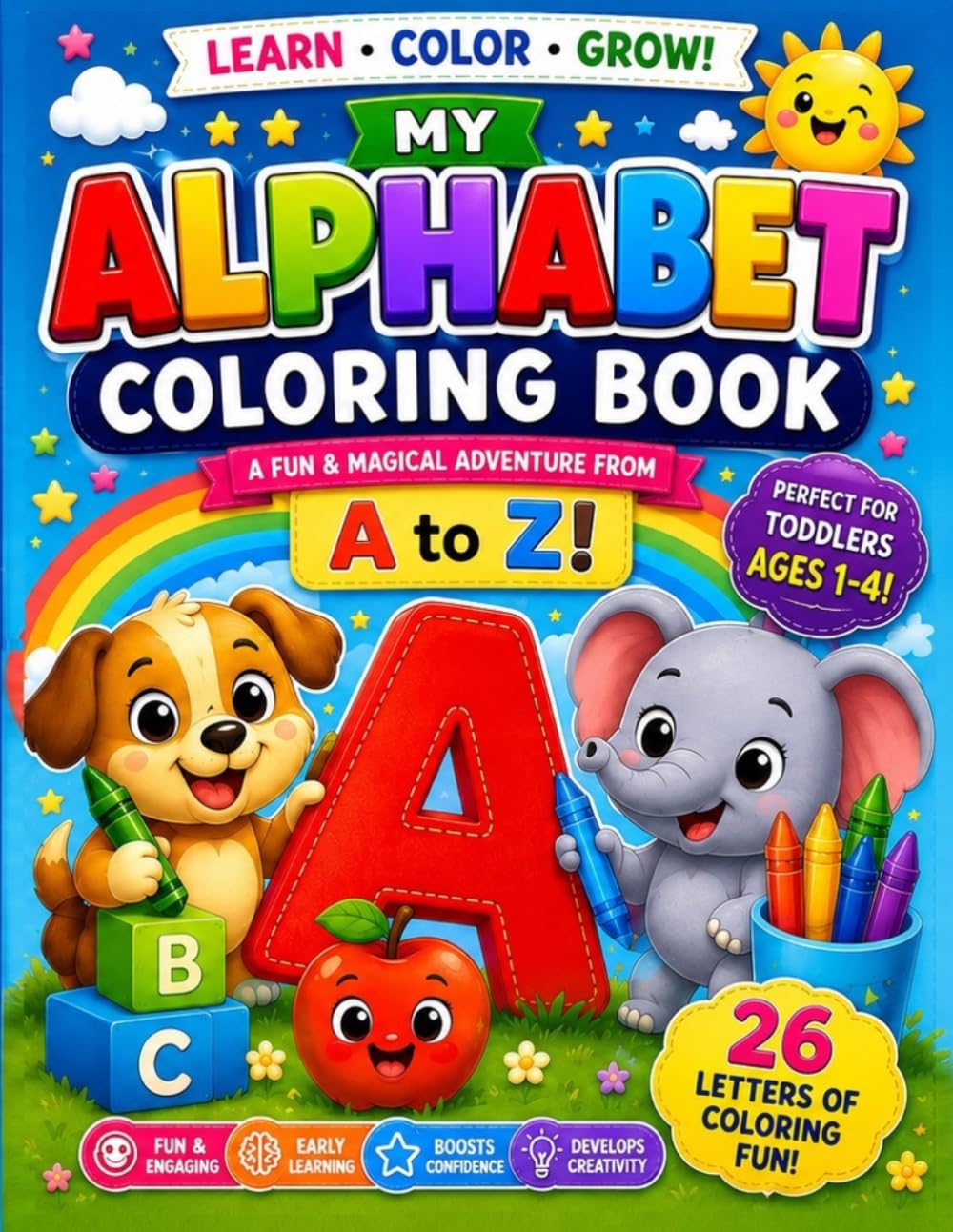My Alphabet Colouring Book: A Fun and Magical Adventure From A to Z