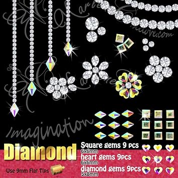 esseelove Hotfix Applicator Tool, DIY Hot Fix Rhinestone Setter, Hot Fixed Kit, 5679 Pcs, AB, Clear, 34/30/20/16/10SS, 12 Colors, Bigger Rhinestones, Gem Picker, Bedazzler Kit with Rhinestones
