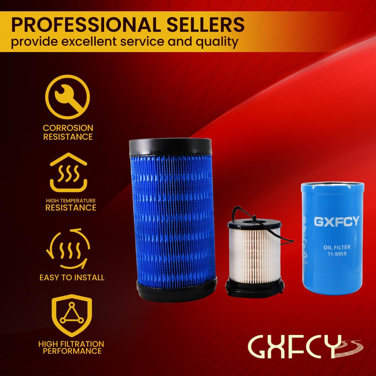 Oil Filter 11-9959 Fuel Filter 11-9965 Air Filter 11-9955 Compatible with Thermo King Precedent S600M S600 C600M C600 S610 S700 Replace 11-9957 119959 119965 119955 119957