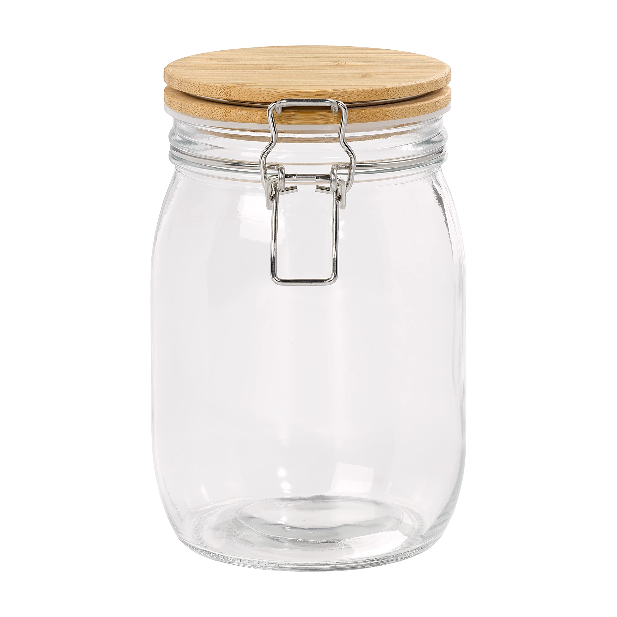 Tala Glass Storage Jar with Bamboo Lid, 980ml