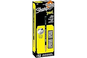 Sharpie Peel-Off China Marker Bullet, 12 Pack, Black (2089), 3 Pack