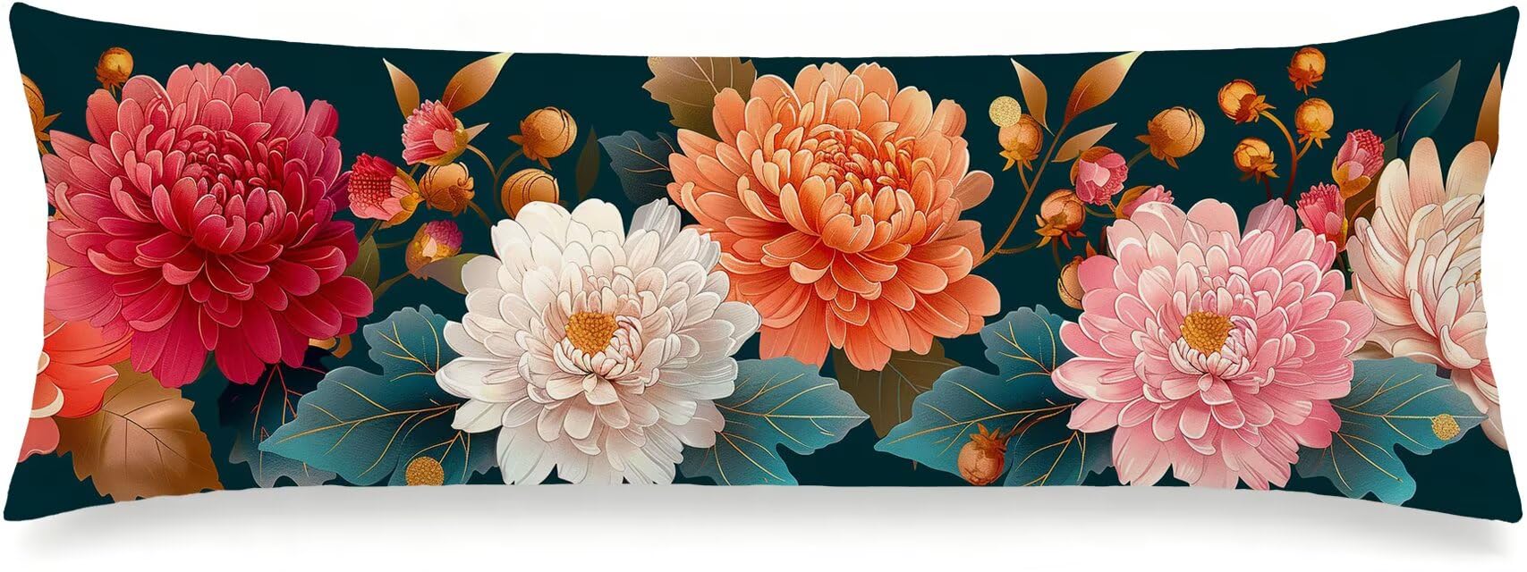 Peonien Seitenschläferkissen Bezug 45 x 135 cm Leinen, Frühjahr, m-604