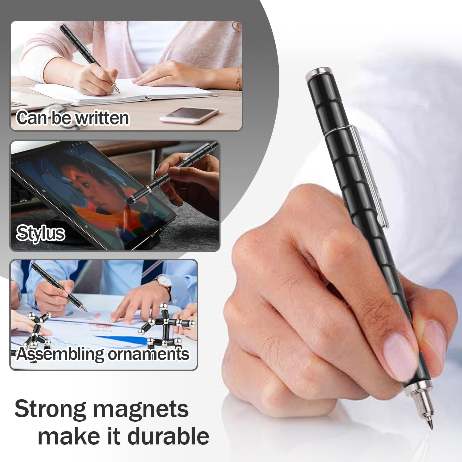 Penna Magnetica Multifunzione, Giocattolo Magnetico Fidget Pen, Penna Giocattolo Combinata, Set Regalo Creativo