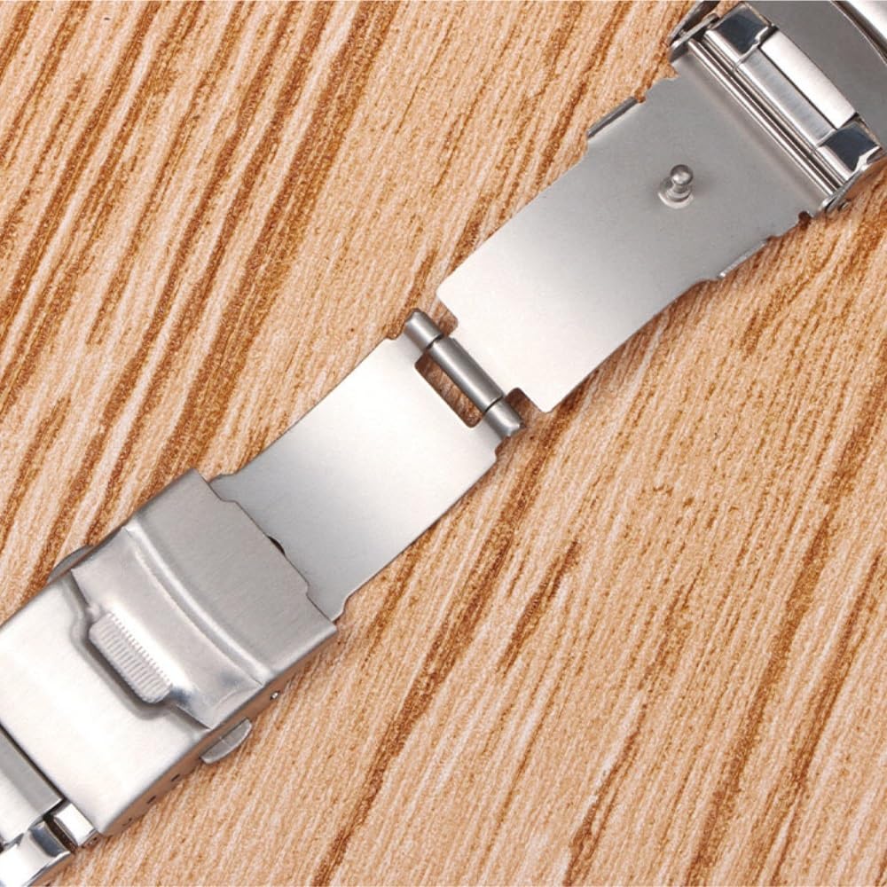 paski do zegarków zakrzywiony pasek końcowy 22mm pasek ze stali nierdzewnej metalowa bransoletka mężczyźni kobiety uniwersalne akcesoria do opasek na nadgarstek