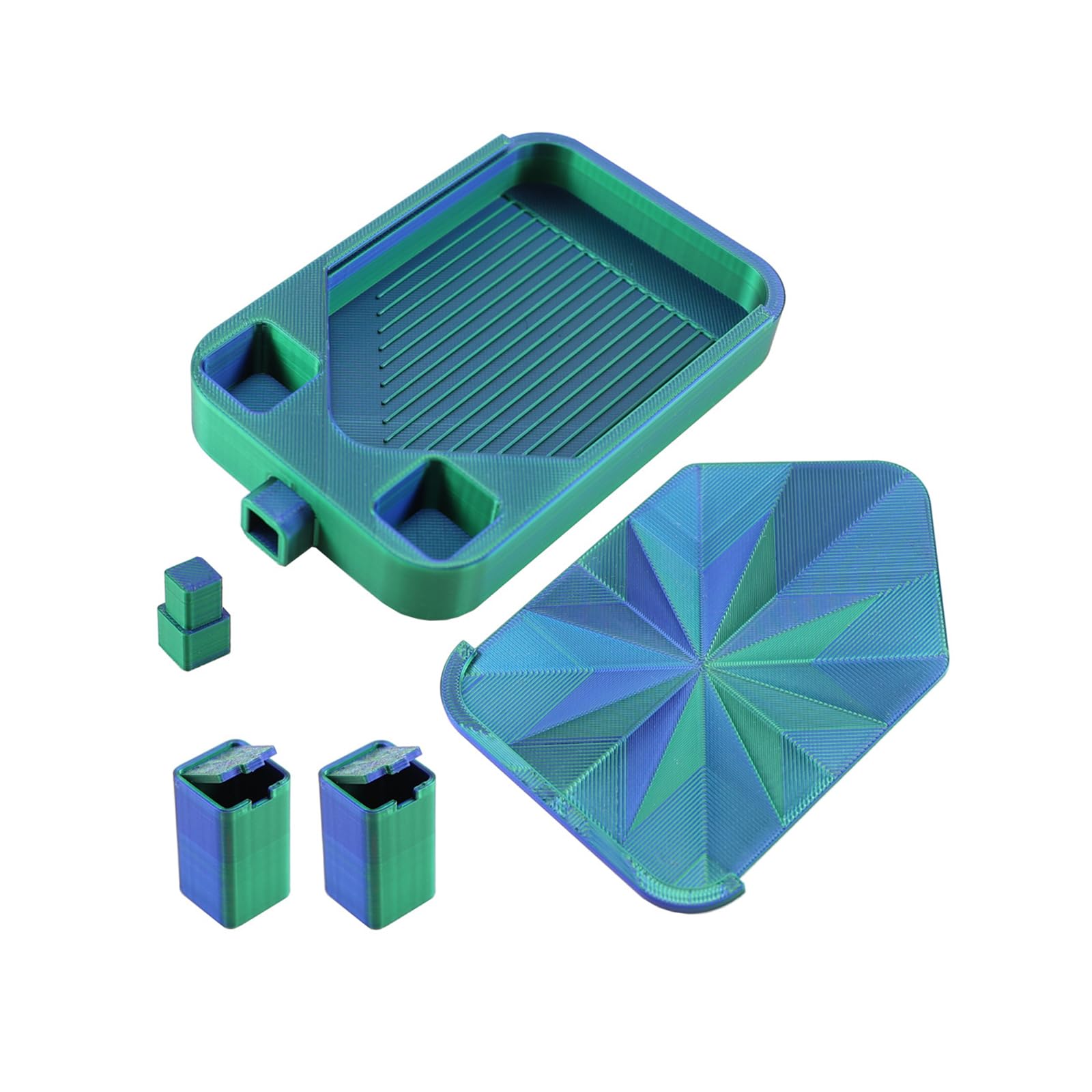 Tsophreniq Beads Painting Organizers Tray with Lid Small Garbage Can Easy Cleanups Portable Builds Beads Art Tray